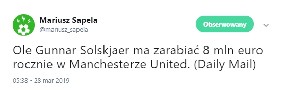 Tyle ma ZARABIAĆ Solskjaer w Man United!